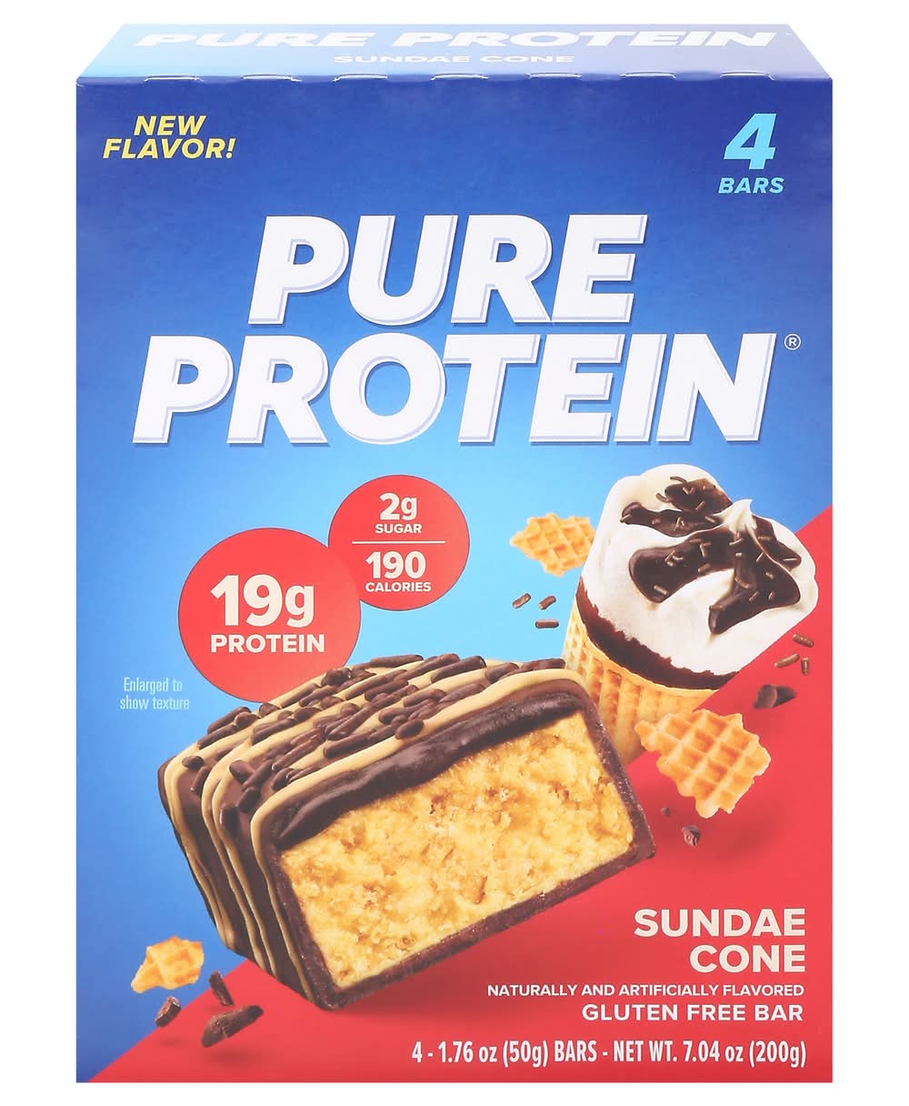 Pure Protein Sundae Cone Bar (1.76 oz, 4 ct)