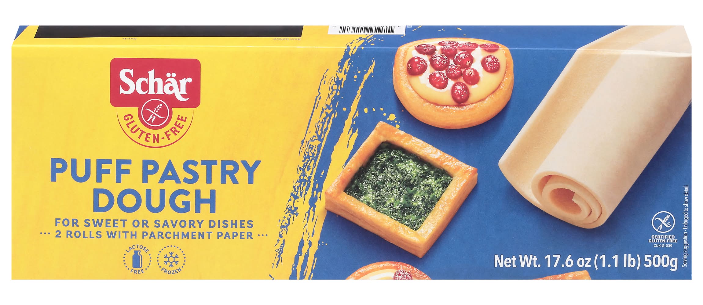 Schar Gluten Free Puff Pastry Dough (17.6 oz)