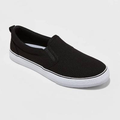 A New Day Millie Twin Gore Slip-On Sneakers, Women, 8, Black