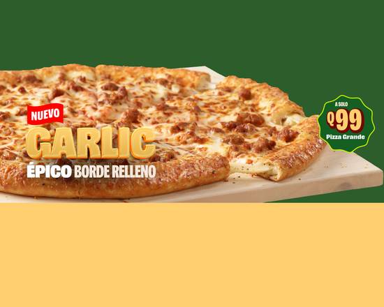 Pizzas Grandes GARLIC Épico Borde Relleno