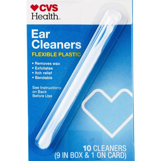 CVS Health Flexible Plastic Ear Cleaners, 10 ct