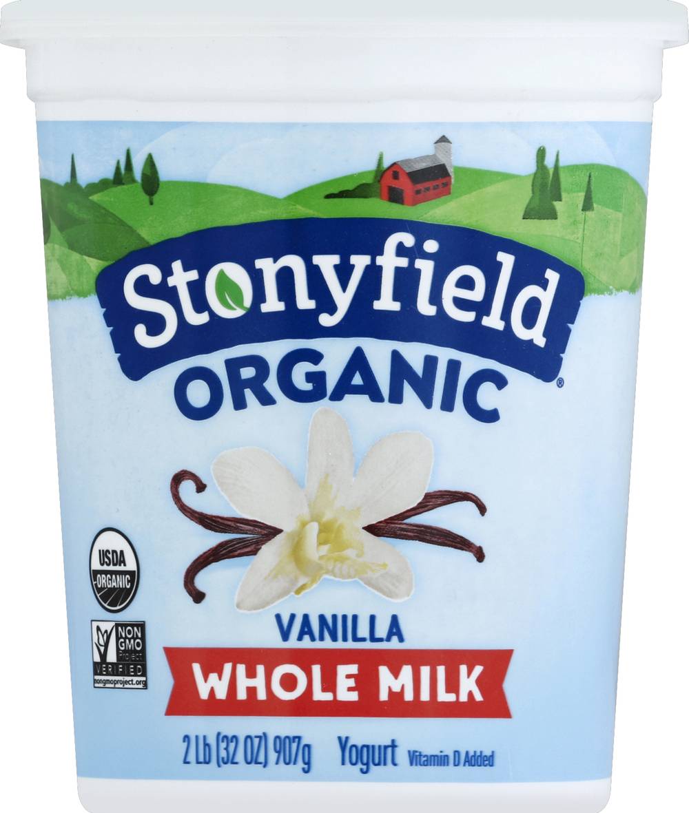 Stonyfield Organic Organic Probiotic Whole Milk Yogurt, Vanilla (32 lbs)