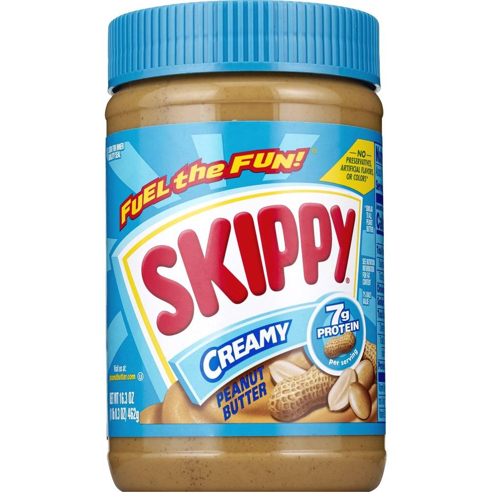 Skippy Creamy Peanut Butter, 16.3 Oz