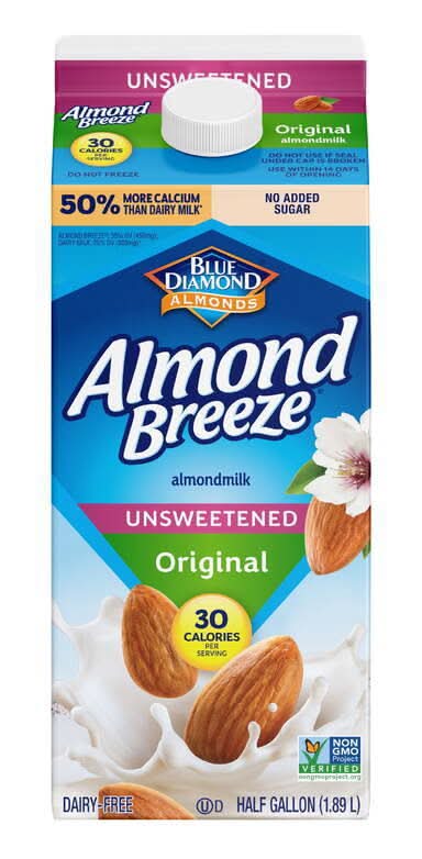 Almond Breeze Unsweetened Original Almond Milk 64oz