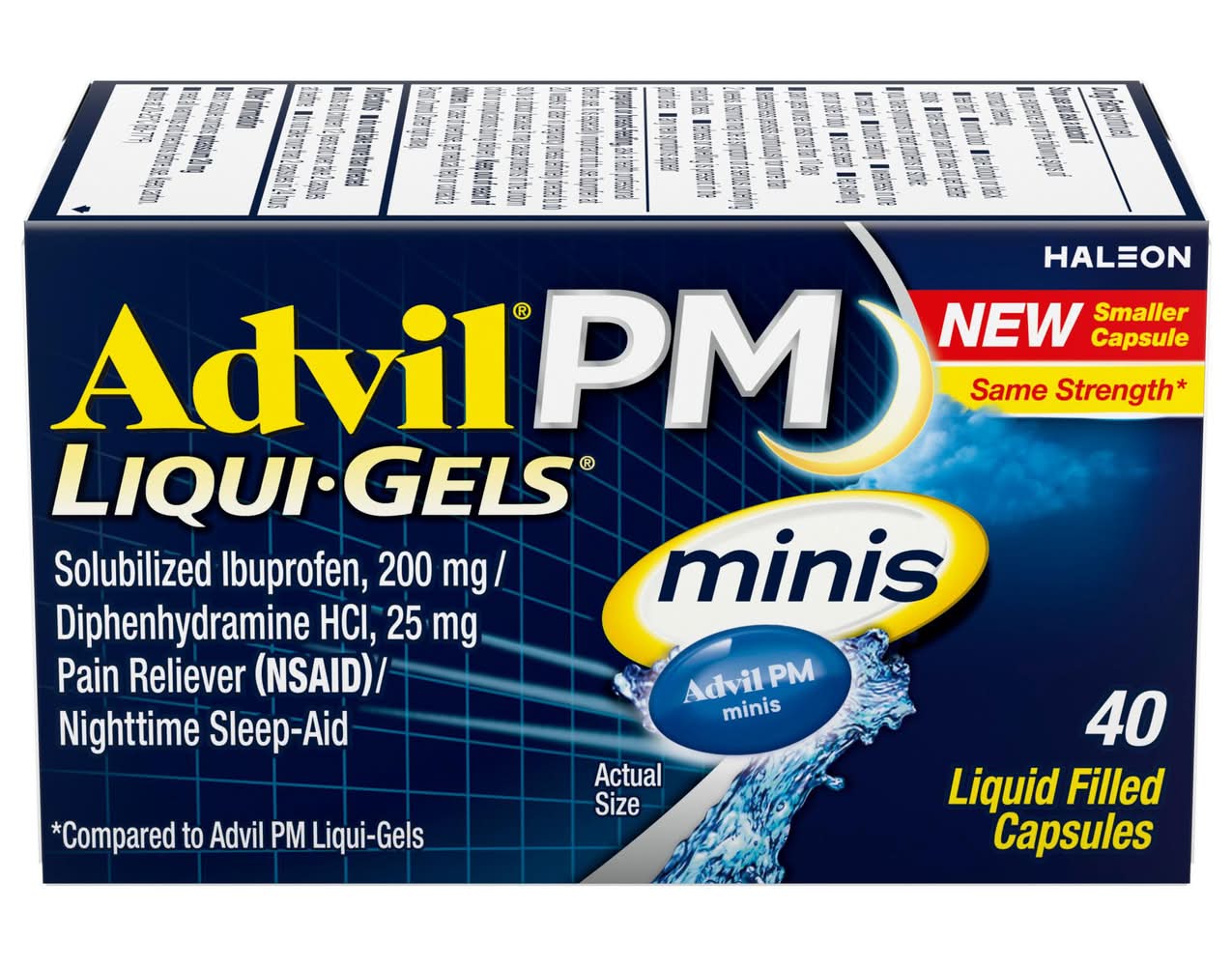 Advil Haleon Pm Minis Liquid Filled Capsules (40 ct)