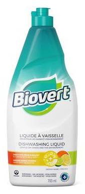 Bio-vert savon à vaiselle liquide au parfum de fraîcheur d'agrumes biologique (700 ml) - citrus fresh scented liquid dish soap (700 ml)