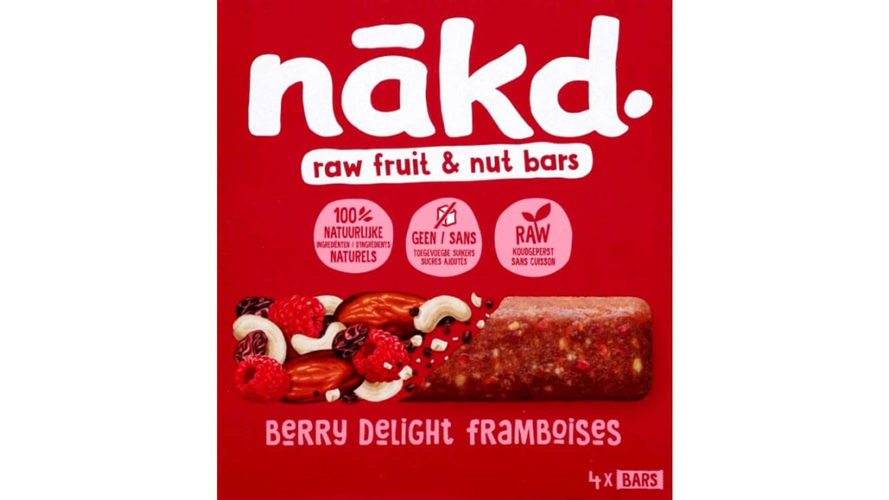 Nākd - Barres délice aux baies (framboise)