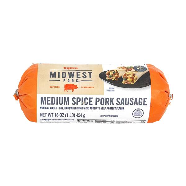 Hy-Vee Midwest Pork Medium Spice Pork Sausage