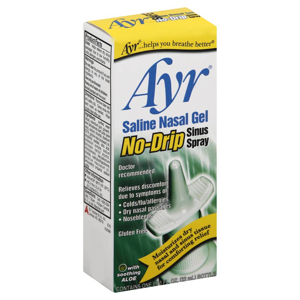 Ayr No-Drip Saline Nasal Gel (0.9 oz)