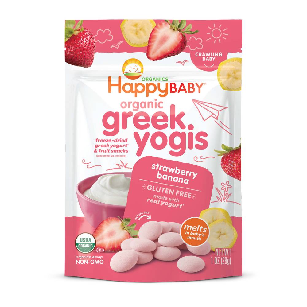 Happy Baby Organic Greek Yogis (strawberry-banana )