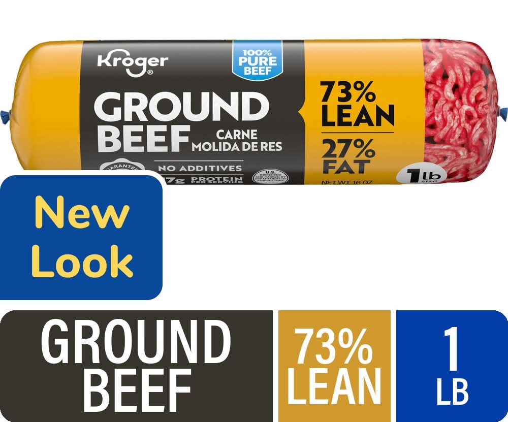 Kroger® 73/27 Ground Beef Roll 1 LB