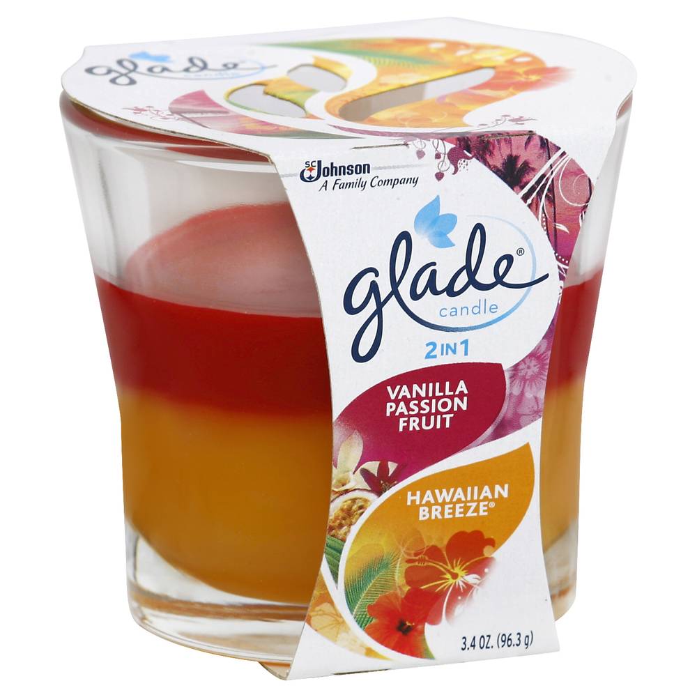 Glade 2 in 1 Vanilla Passion Fruit & Hawaiian Breeze Candle