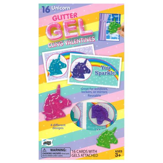 Order Mello Smello Unicorn Glitter Gel Valentine Card Kit food online from CVS store, Providence County on bringmethat.com