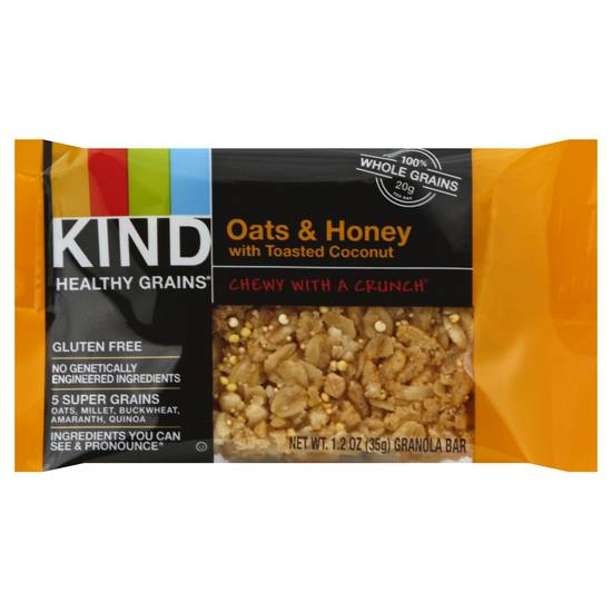 Kind Healthy Grains Oats & Honey With Toasted Coconut Granola Bar (1.2oz count)