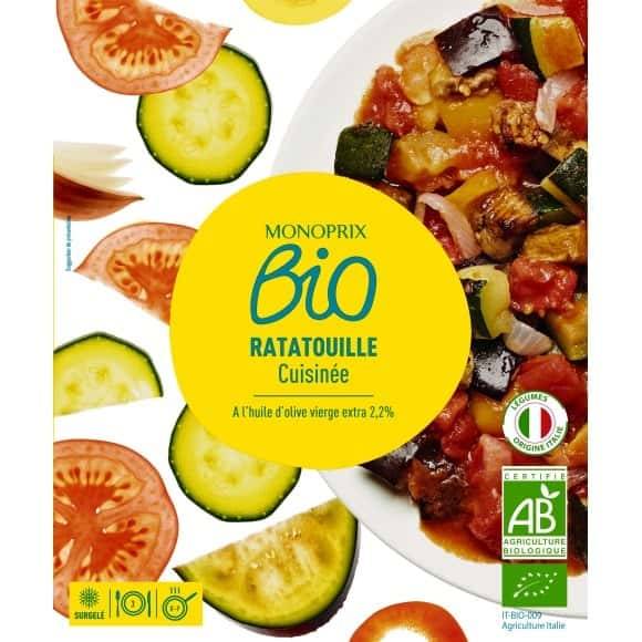 Monoprix Bio Ratatouille Cuisinée Le Sachet De 600G