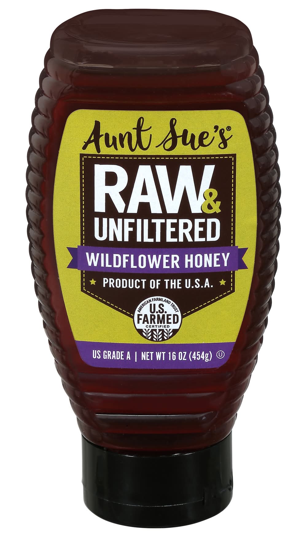Aunt Sue's Raw & Unfiltered Wildflower Honey (16 oz)