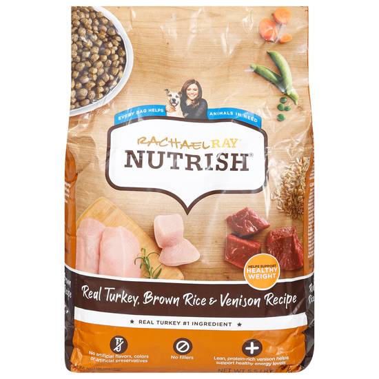Rachael Ray Nutrish Turkey Brown Rice & Venison Recipe Dog Food