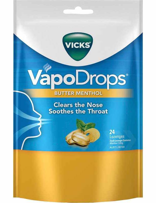 Vicks Vapodrops Butter Menthol 24s