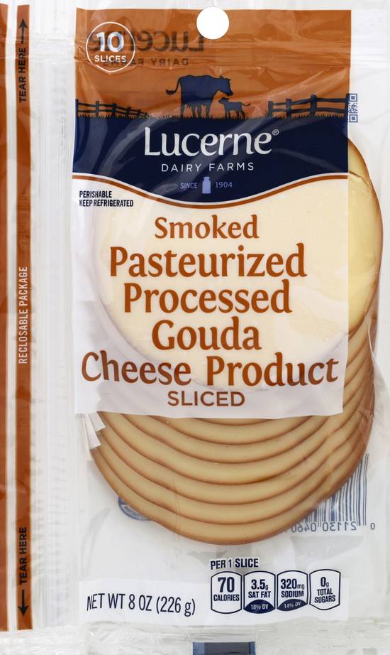 Lucerne Smoked Sliced Gouda Cheese (10 ct)