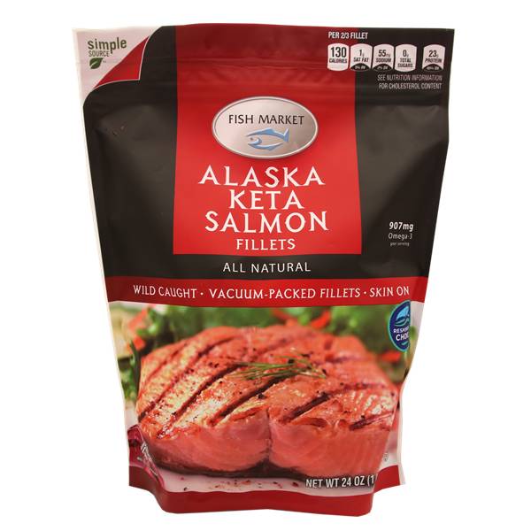 Hy-Vee Fish Market Alaska Keta Salmon Fillets (24 oz)