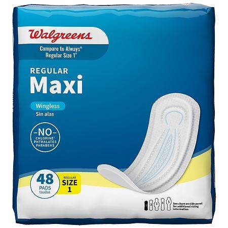 Walgreens Maxi Pads Regular (48 ct)