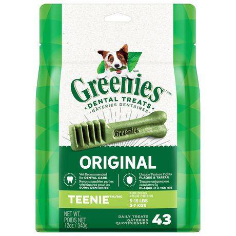 Greenies Original Dental Dog Treats Teenie (43 units)