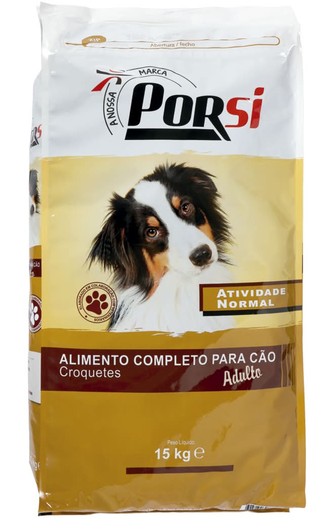 PorSi - Ração seca para cão adulto atividade normal, 15 kg