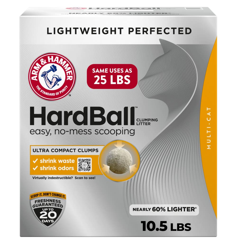 Arm & Hammer Hardball Lightweight Clumping Litter For Cats (10.5 lbs)