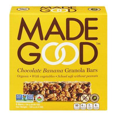 Made Good Organic Chocolate Banana Granola Bars (5 x 24 g)