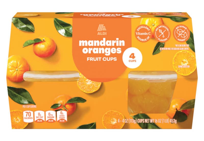 Lunch Buddies Mandarin Oranges in Juice (4 x 4 oz)