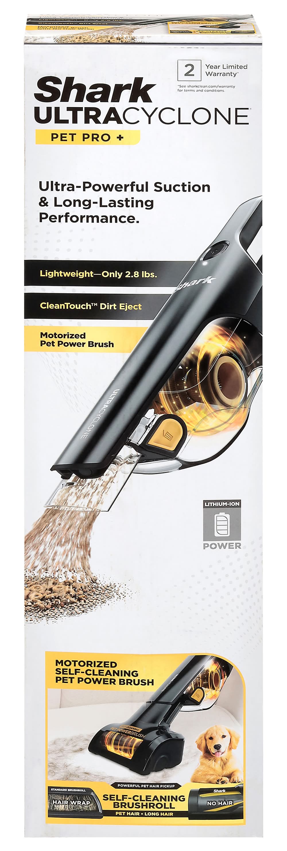 Shark Ultracyclone Pet Pro Cordless Handheld Vacuum, Black