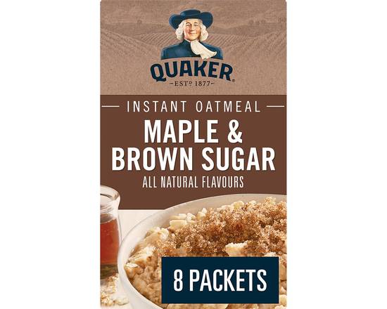 Quaker · Érable et cassonade - Maple & brown sugar oatmeal (344 g)