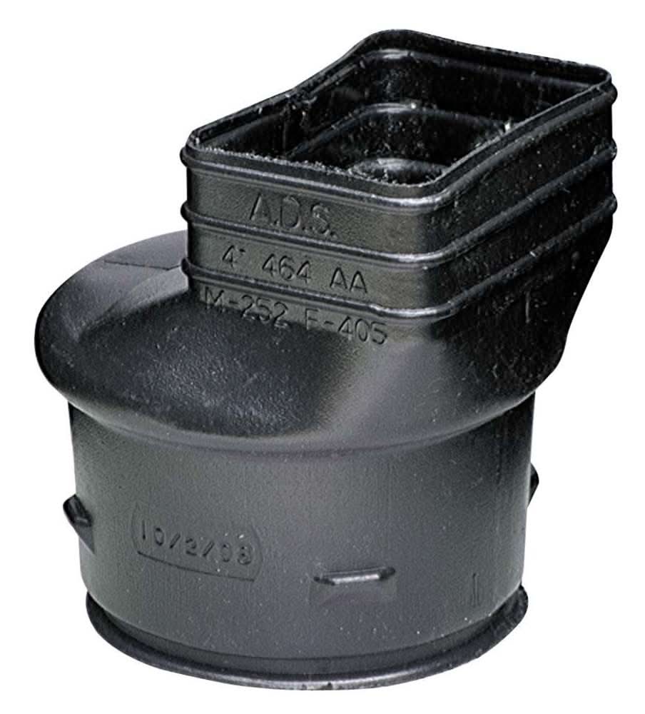 ADS 4-in x 4-in Corrugated Downspout Adapter Fittings