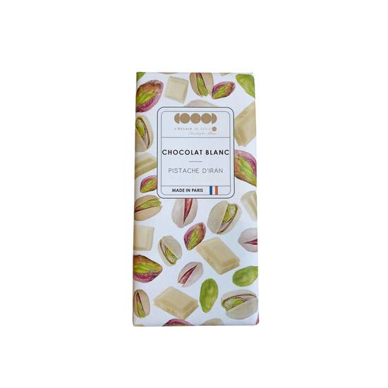L'eclair de Génie - Tablette chocolat blanc pistache d'iran