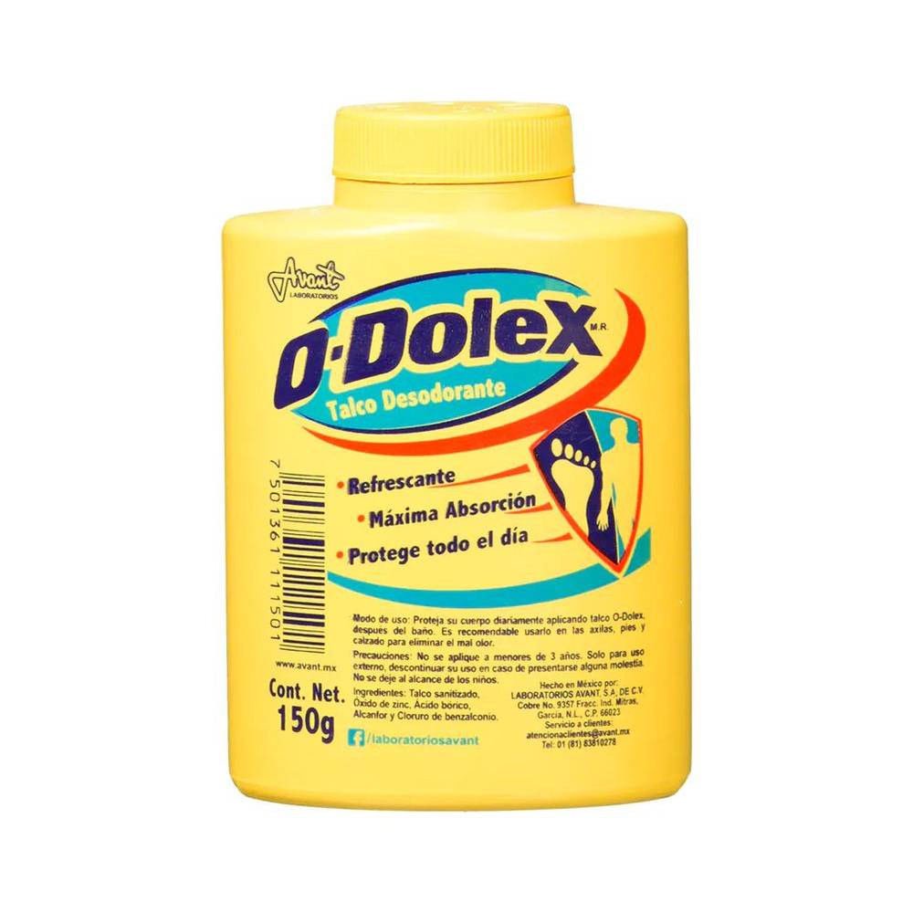 O-Dolex · Talco desodorante (150 g)