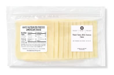 Pasteurized Process White American Cheese - price per lb - 0.4-0.7lbs - Market Pantry™