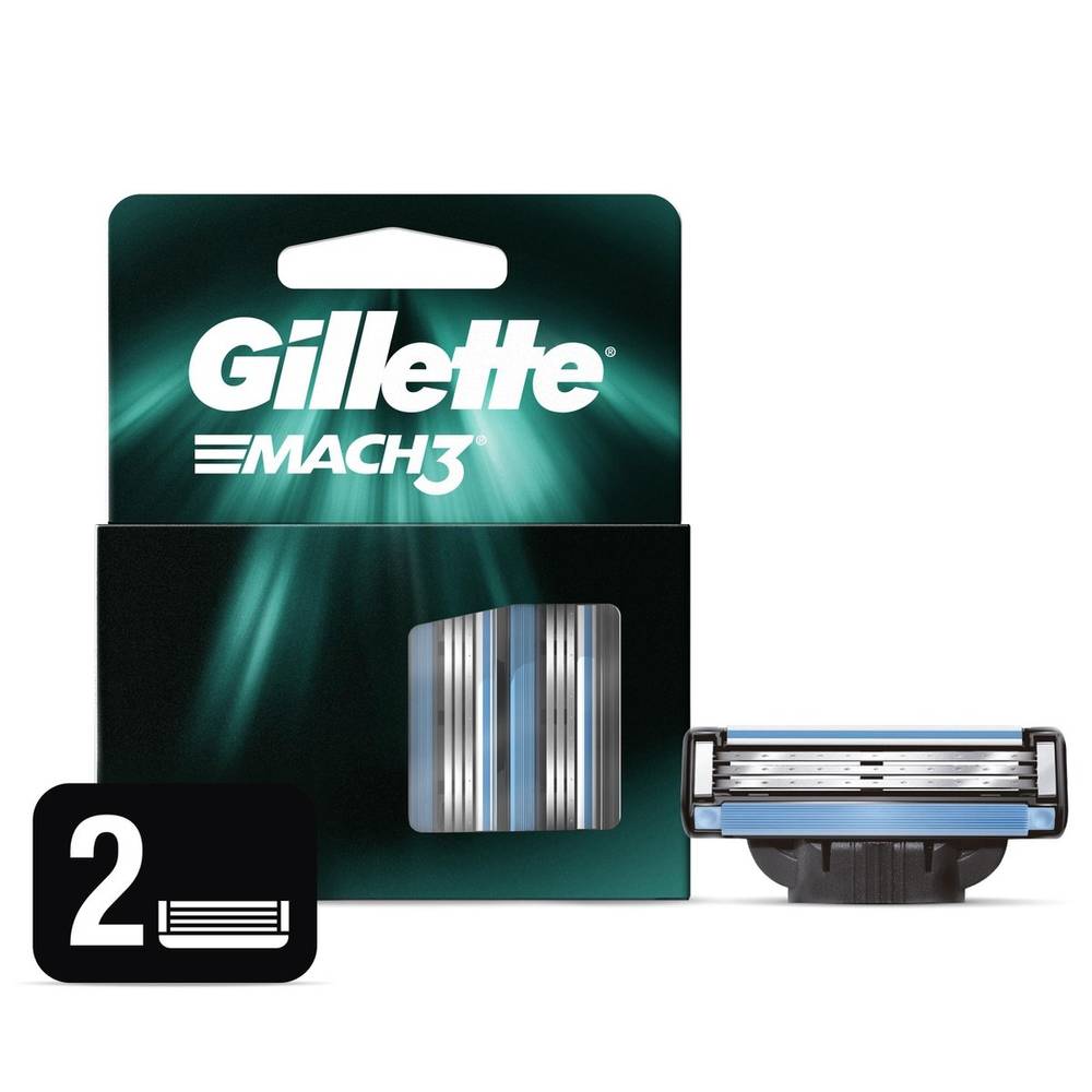 Gillette carga para aparelho de barbear mach3 (2 un)