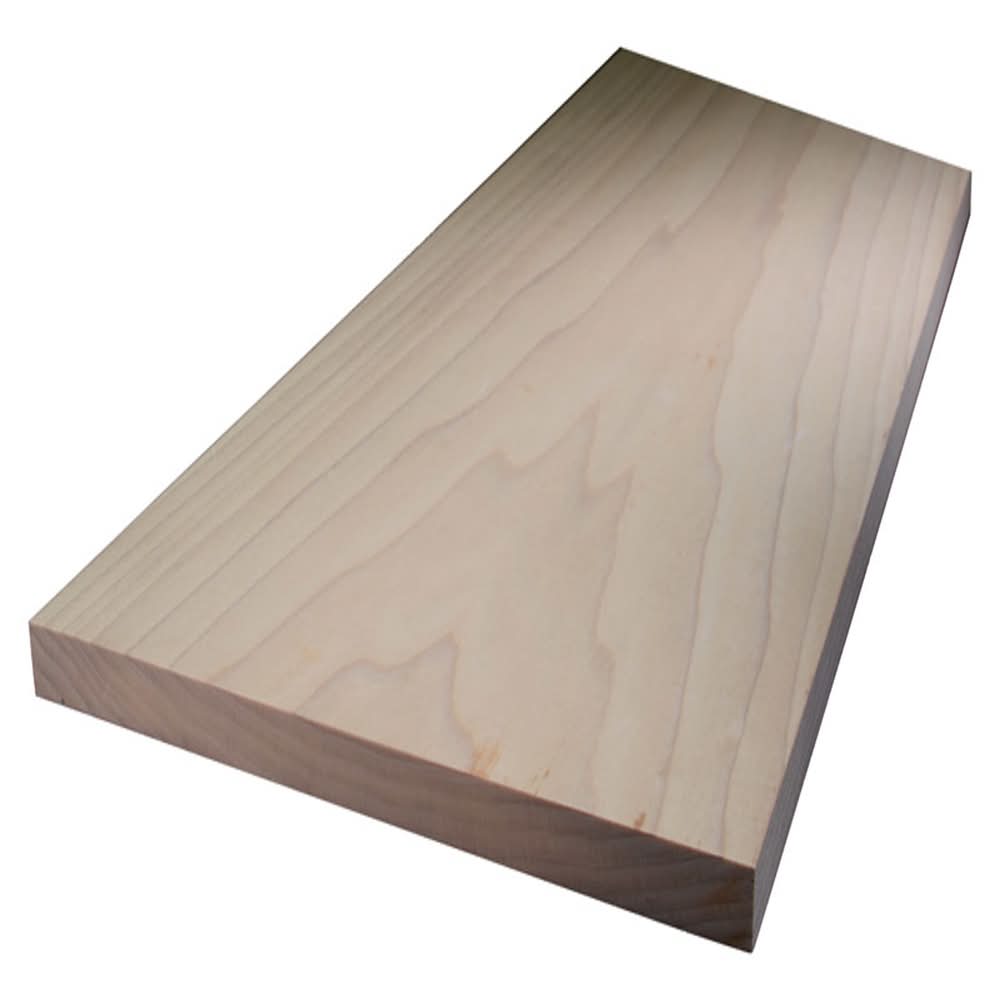 Alexandria Moulding 1 In. X 12 In. W X 4 Ft. L Poplar Lumber Clear Grade