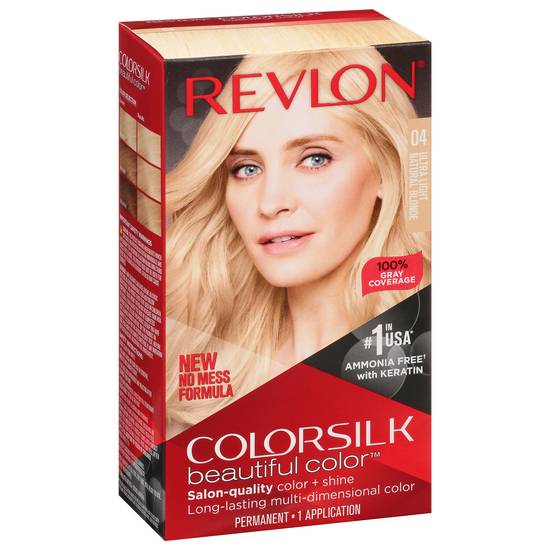Revlon Colorsilk Beautiful Color Ultra Light Natural Blonde 04 Permanent Hair Color
