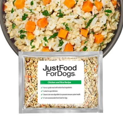 JustFoodForDogs Chicken & Rice Recipe Dog Food (18 oz)