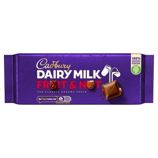 Cadbury Dairy Milk Fruit & Nut Bar 110g