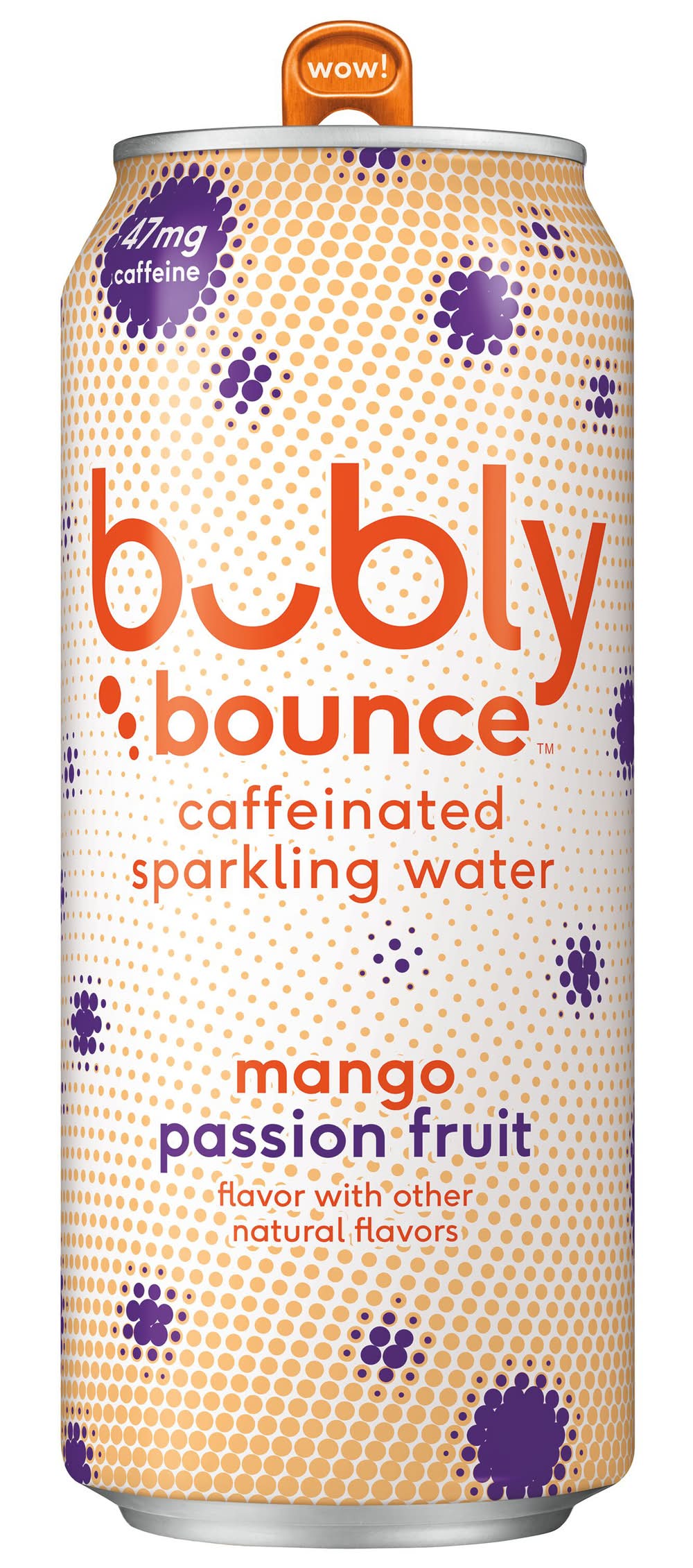 bubly Bounce Caffeinated Sparkling Water, Mango - Passion Fruit (16 fl oz)
