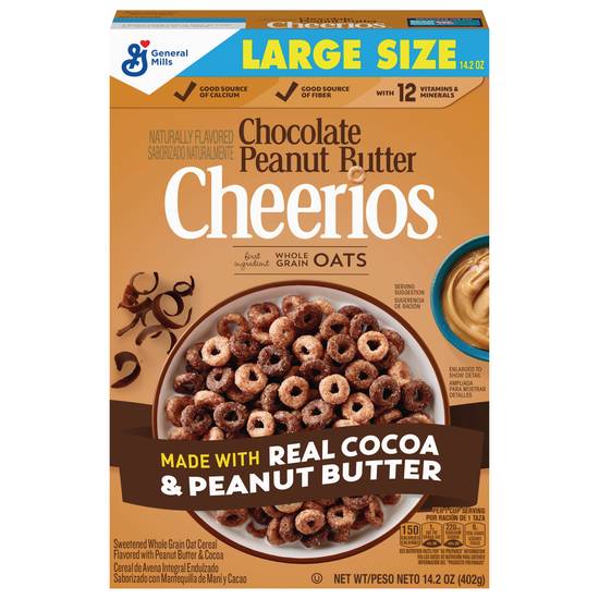 Cheerios Large Size Chocolate & Peanut Butter Cereal (14.2 oz)