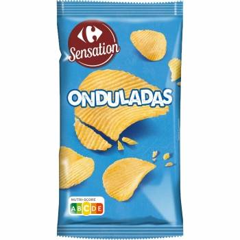 Patatas fritas onduladas Sensation Carrefour 170 g.