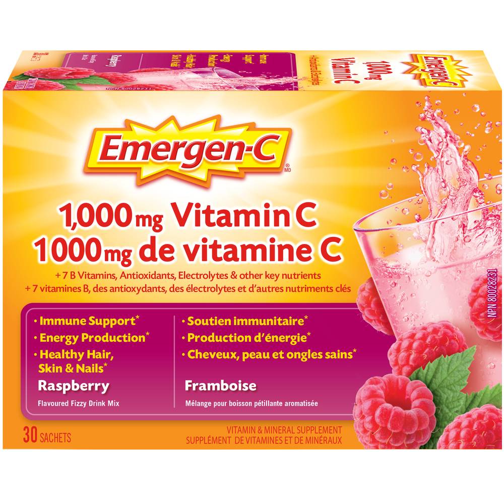 Emergen-C Vitamic C Raspberry Powder 1000 mg (300 g)