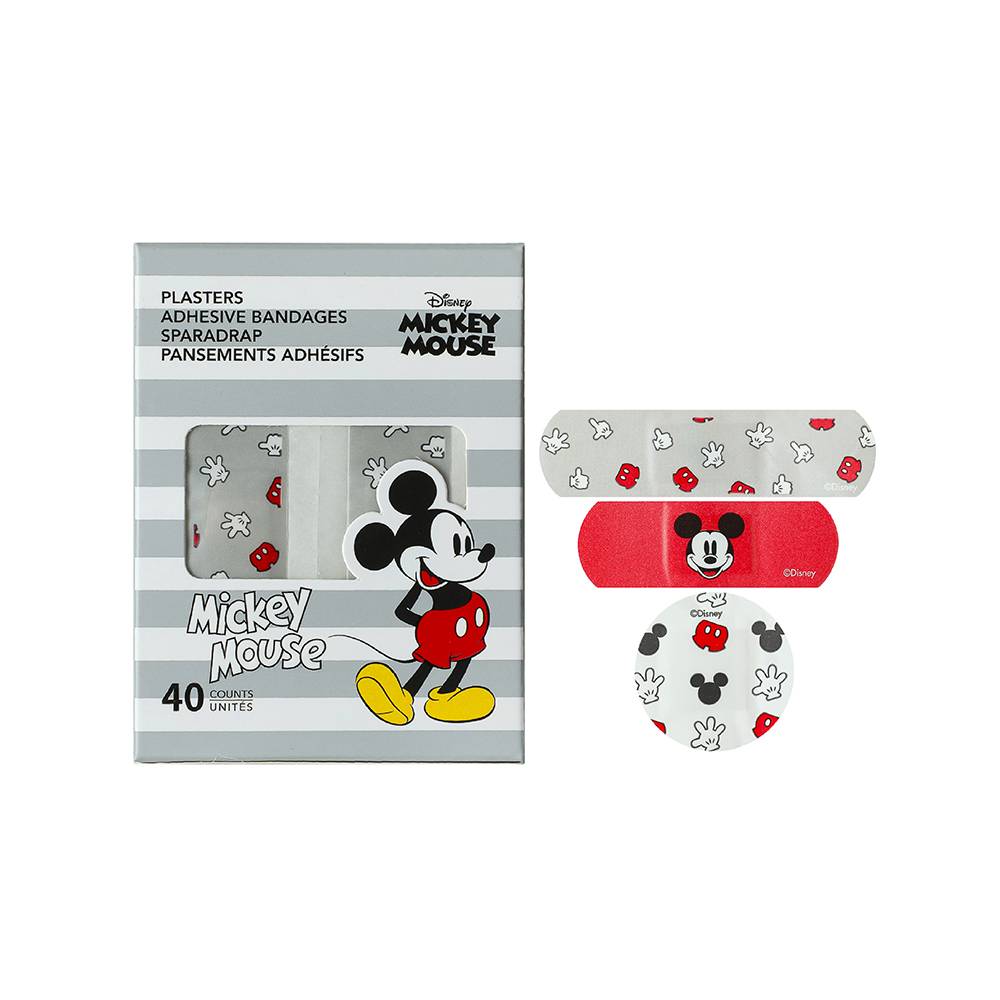 Miniso banditas adhesivas disney mickey mouse (caja 40 piezas)
