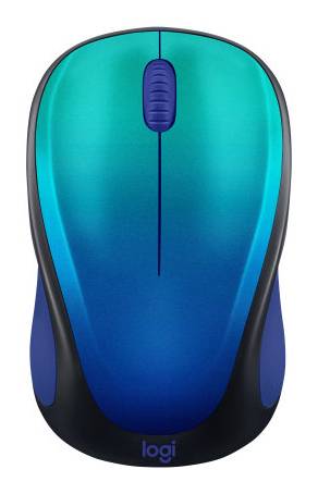 Logitech® Design Limited Edition Wireless Optical Mouse, Aurora Blue