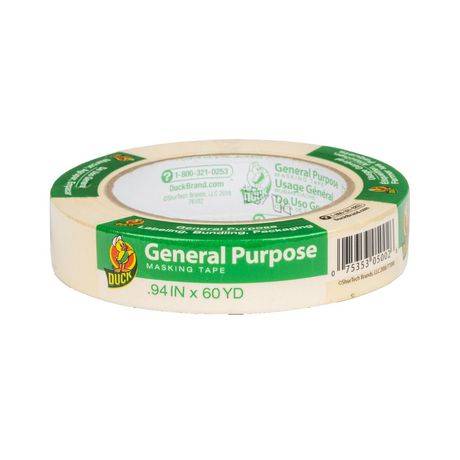 Duck General Purpose Masking Tape (0.94 inch x 60 yd/beige)