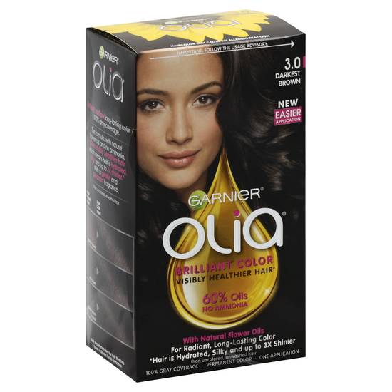 Garnier Olia 3 Darkest Brown Hair Dye (1 ct)