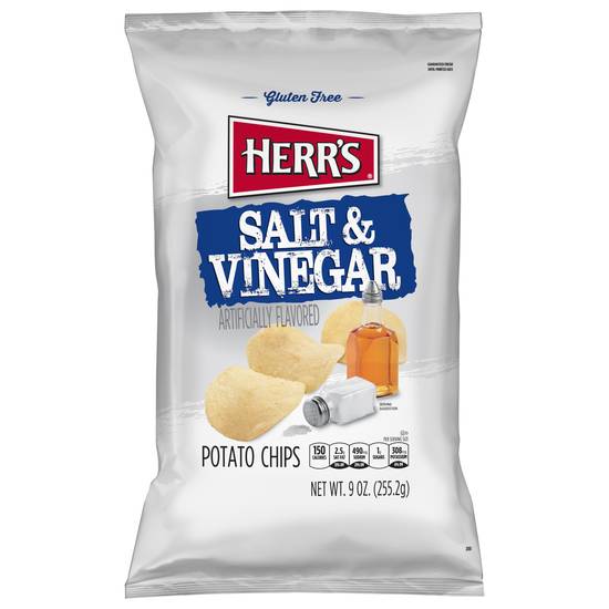Herr's Salt & Vinegar Flavored Potato Chips (9 oz)